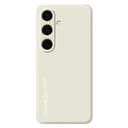 DO AS YOU WISH For Samsung Galaxy S25+ Case Straight Edge TPU Phone Back Cover Precise Cutouts - White - 1