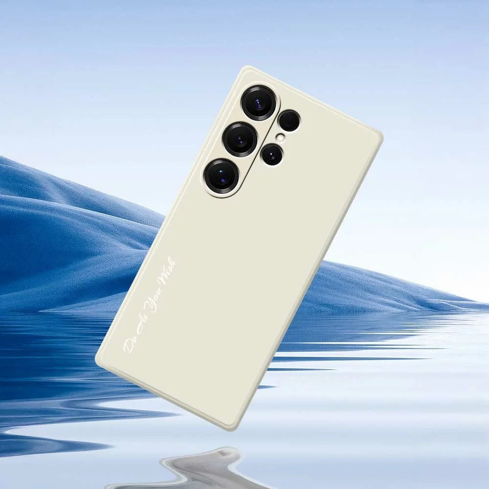 DO AS YOU WISH For Samsung Galaxy S25 Ultra Case Straight Edge TPU Phone Back Cover Precise Cutouts - White - 6