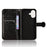 For iPhone 17 Wallet Case Dot Pattern Imprint PU Leather Phone Cover with Wrist Strap - Black - 2