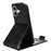 For iPhone 17 Stand Case Magnetic Clasp Vertical Flip Leather Phone Cover with Card Holder - Black - 3