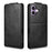 For iPhone 17 Stand Case Magnetic Clasp Vertical Flip Leather Phone Cover with Card Holder - Black - 5