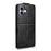 For iPhone 17 Stand Case Magnetic Clasp Vertical Flip Leather Phone Cover with Card Holder - Black - 7