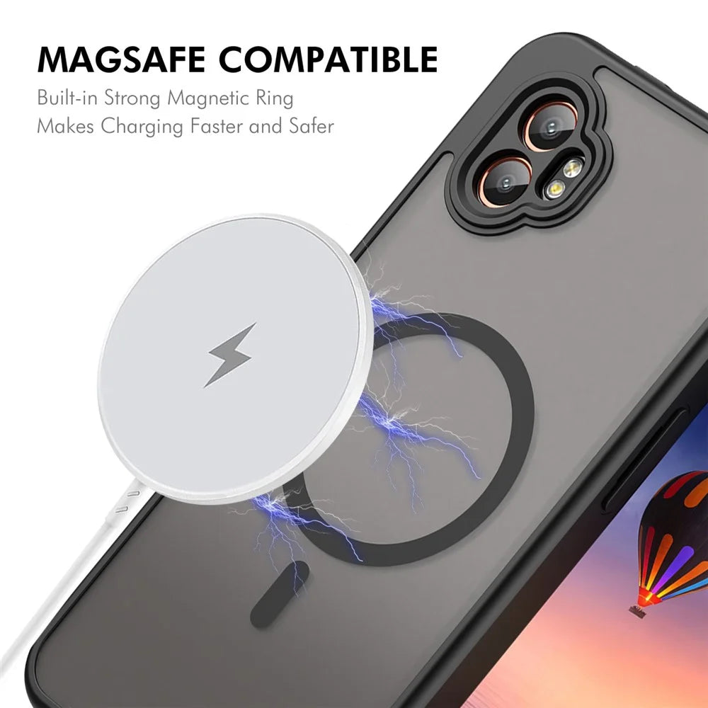 ENKAY HAT PRINCE For Samsung Galaxy XCover7 Pro Magnetic Case with 9H Tempered Glass PC TPU Matte Phone Cover - Blue - 2