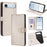 For iPhone Air Case Metal I-Buckle PU Leather Wallet Phone Cover - White - 1