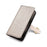 For iPhone Air Case Metal I-Buckle PU Leather Wallet Phone Cover - White - 4