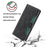 For iPhone 17 Pro Case Leather Wallet Phone Cover with Straw Hat Magnetic Clasp - Black - 4