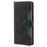 For iPhone 17 Pro Case Leather Wallet Phone Cover with Straw Hat Magnetic Clasp - Black - 7