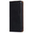 For iPhone Air Case Wallet PU Leather Magnetic Auto-Absorbed Phone Cover - Black - 6