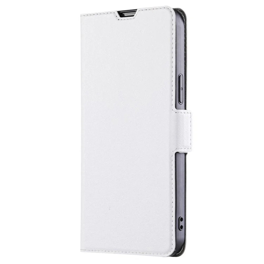 For iPhone 17 Case Card Holder PU Leather Phone Cover - White - 6
