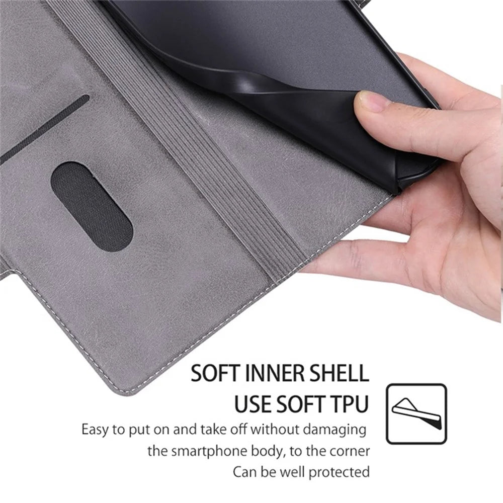 For iPhone Air Case Card Holder PU Leather Phone Cover - White - 4