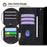For iPhone 17 Pro Case RFID Blocking Color Splicing PU Leather Wallet Phone Cover - Black - 5