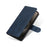 For iPhone 17 Pro Max Case RFID Blocking Wallet Cowhide Texture Leather Phone Cover - Sapphire - 7