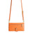 For iPhone Air Leather Case Zipper Pocket Wallet Phone Cover with 2 Straps - Orange - 4