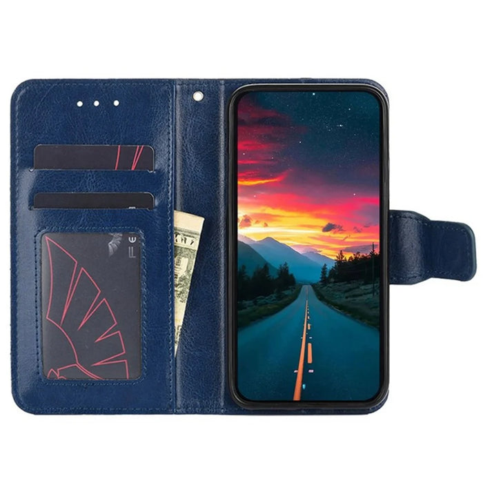 For iPhone Air Case Wallet PU Leather + TPU Folding Stand Phone Cover - Sapphire - 2