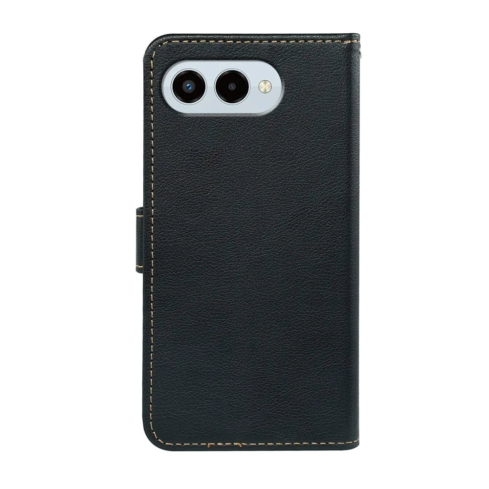 For T-Mobile REVVL 8 Case RFID Blocking Wallet Litchi Texture Leather Phone Cover Magnetic Clasp - Black - 7