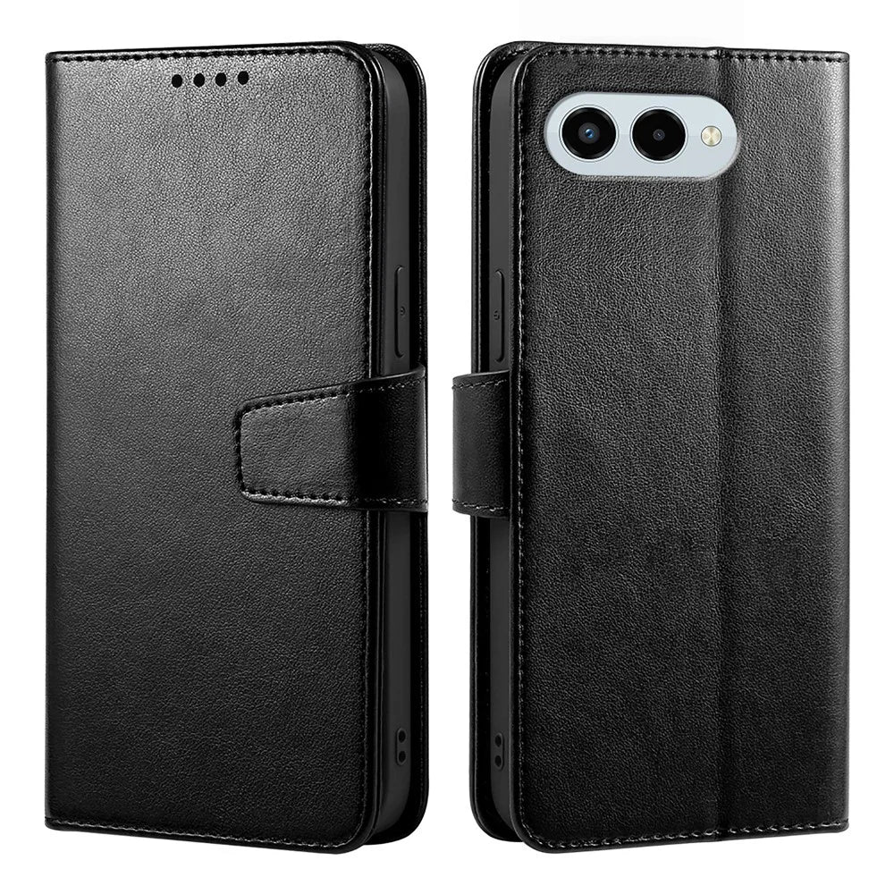 For T-Mobile REVVL 8 Case Stand Card Holder Wallet Leather Phone Cover - Black - 1