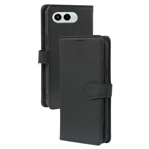 For T-Mobile REVVL 8 Case with 9 Card Slots PU Leather Stand Phone Cover - Black - 1
