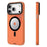 YOUNGKIT For iPhone 17 Pro Magnetic Case Unique Disc Design TPU + PC Phone Back Cover - Orange - 3