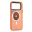 YOUNGKIT For iPhone 17 Pro Magnetic Case Unique Disc Design TPU + PC Phone Back Cover - Orange - 4