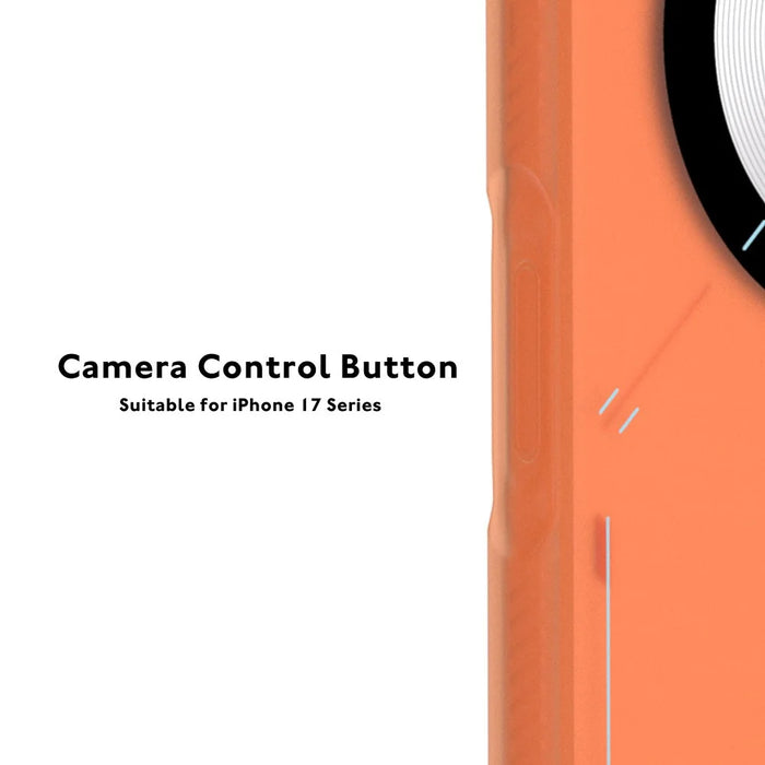 YOUNGKIT For iPhone 17 Pro Magnetic Case Unique Disc Design TPU + PC Phone Back Cover - Orange - 7