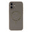 For iPhone 16 Plus Phone Case Carbon Fiber Textured Electroplated TPU Back Cover - Coffee - 3