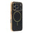 For iPhone 17 Pro Max Phone Case Carbon Fiber Textured Electroplated TPU Back Cover - Black - 1