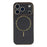 For iPhone 17 Pro Max Phone Case Carbon Fiber Textured Electroplated TPU Back Cover - Black - 3