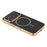 For iPhone 17 Pro Phone Case Carbon Fiber Textured Electroplated TPU Back Cover - Black - 4