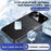 For iPhone 17 Pro Case Ultra Thin Heat Dissipation PU Leather Coated PC Phone Cover - Black - 3