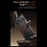 For iPhone 17 Pro Max Bumper Case Four Corner Airbag Kickstand Boardless A-Shape Metal Phone Cover - Black - 5