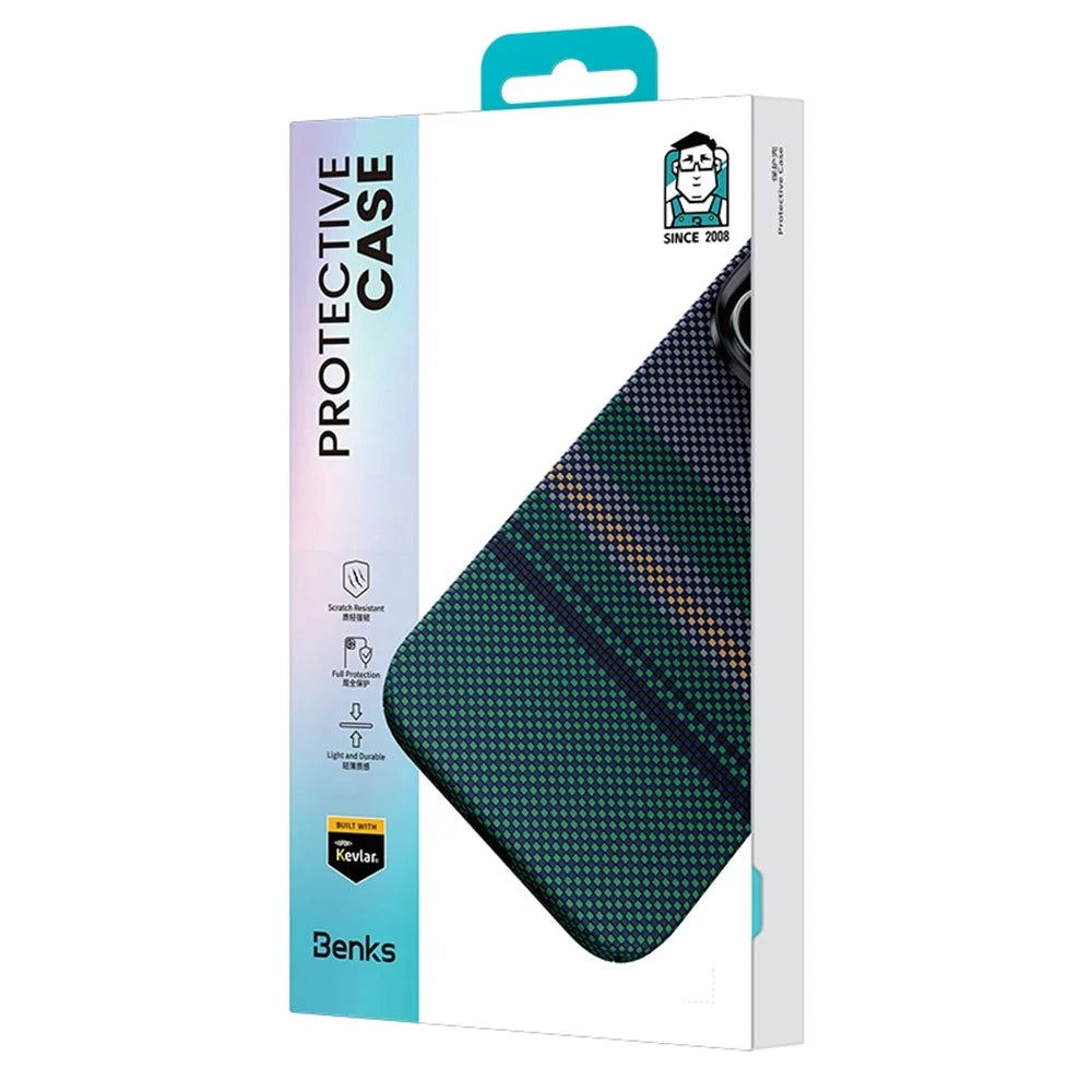 BENKS For Samsung Galaxy Z Fold7 5G Case Aramid Fiber Aurora Weave Phone Cover Magnetic Case - 7