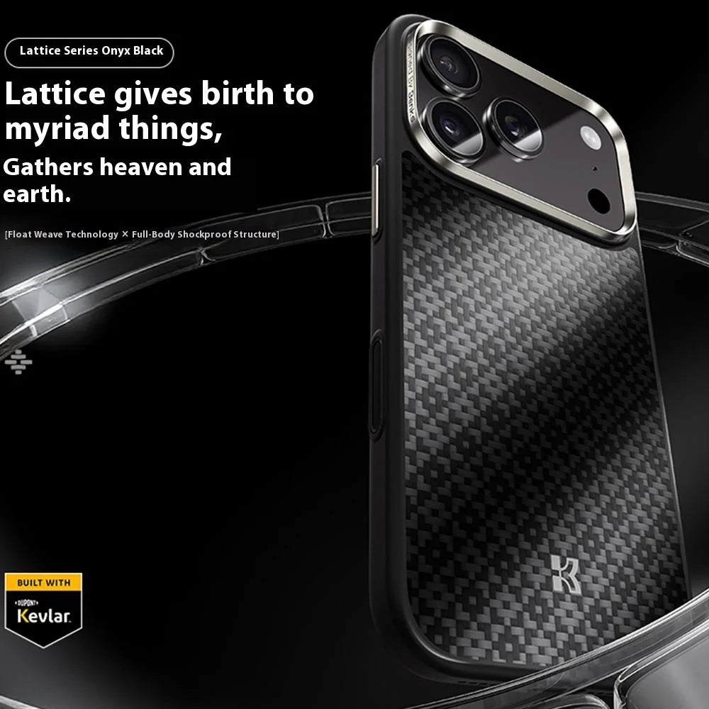 BENKS Y2 For iPhone 17 Pro Max Case Aramid Fiber Weave Texture Phone Cover Compatible with MagSafe - Black - 2
