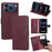 For iPhone 17 Pro Case Leather Phone Cover with RFID Blocking Wallet - Wine Red - 1