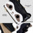 For iPhone Air Case Makeup Mirror Wallet Cute Raccoon Leather Phone Cover with Wrist / Shoulder Strap - Black - 3