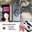 For iPhone Air Case Makeup Mirror Wallet Cute Raccoon Leather Phone Cover with Wrist / Shoulder Strap - Black - 4