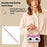 For iPhone 17 Pro Max Case Makeup Mirror Wallet Cute Raccoon Leather Phone Cover with Wrist / Shoulder Strap - Pink - 7