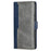 For iPhone 17 Case Contrast Color Wallet Leather Phone Cover - Blue + Grey - 7