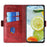 For iPhone 17 Pro Max Case Contrast Color Wallet Leather Phone Cover - Black + Red - 2