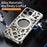 For iPhone 17 Pro Bumper Case Alloy Metal Borderless Back Cover with Magnetic Kickstand - Titanium - 4