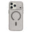 For iPhone 17 Pro Max Case Compatible with MagSafe Corrugated Texture Hard PC Phone Cover - Transparent Black - 1