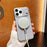 For iPhone 17 Pro Max Case Compatible with MagSafe Corrugated Texture Hard PC Phone Cover - Transparent Black - 3