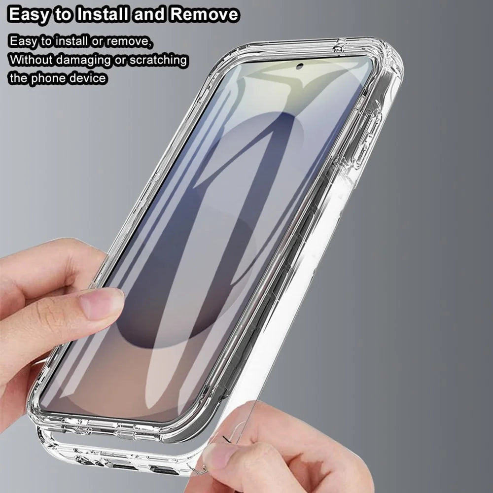 For Samsung Galaxy S25 Ultra Case TPU Frame Clear Acrylic Back Phone Cover with PET Film - 5