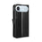 For iPhone Air PU Leather Case with Strap Crazy Horse Texture Phone Wallet Cover - Black - 7
