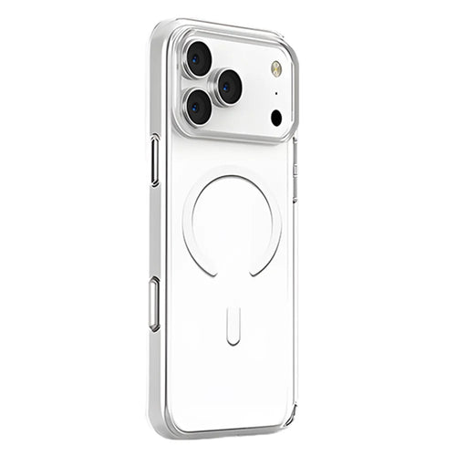 COTECI For iPhone 17 Pro Max Crystal Magnetic Case Compatible with MagSafe PC TPU Phone Back Cover- Transparent - 1