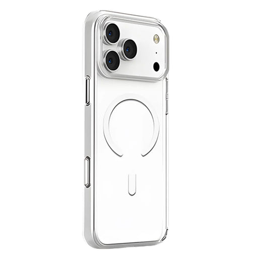 COTECI For iPhone 17 Pro Max Crystal Magnetic Case Compatible with MagSafe PC TPU Phone Back Cover- Transparent - 1