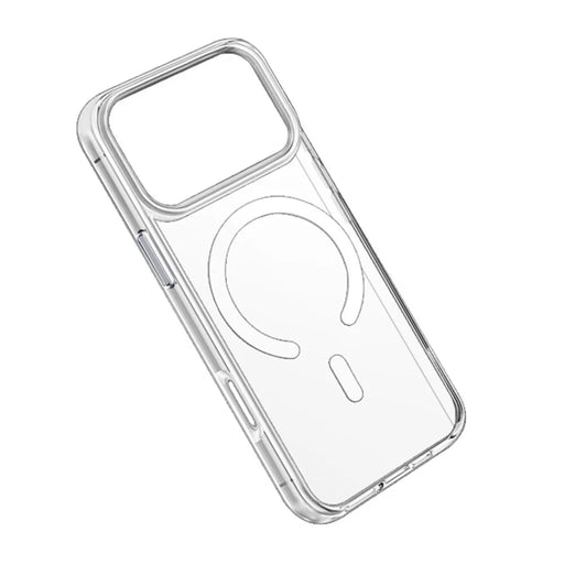 COTECI For iPhone 17 Pro Max Crystal Magnetic Case Compatible with MagSafe PC TPU Phone Back Cover- Transparent - 2