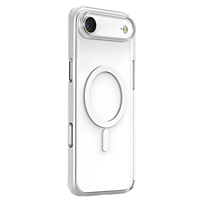 COTECI For iPhone Air Crystal Magnetic Case Compatible with MagSafe PC TPU Phone Back Cover- Transparent - 1