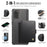 JEEHOOD For Samsung Galaxy S20 Plus 4G Case  J09 RFID Blocking Card Holder Leather Back Phone Cover Magnetic Case - Black - 2