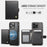 JEEHOOD For iPhone 16 Pro Case  J09 RFID Blocking Card Holder Leather Back Phone Cover Compatible with MagSafe - Black - 3