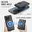 JEEHOOD For iPhone 16 Pro Case  J09 RFID Blocking Card Holder Leather Back Phone Cover Compatible with MagSafe - Black - 7